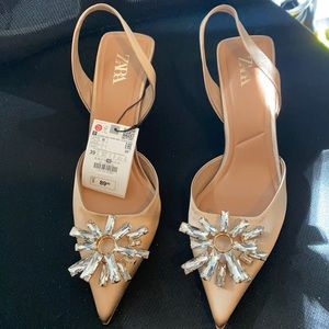 Brand new Zara shoes. Would be great for rehearsal dinner/bride.